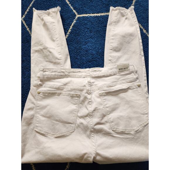 Judy Blues Skinny Fit White Denim Jeans-11/30 - Picture 4 of 11